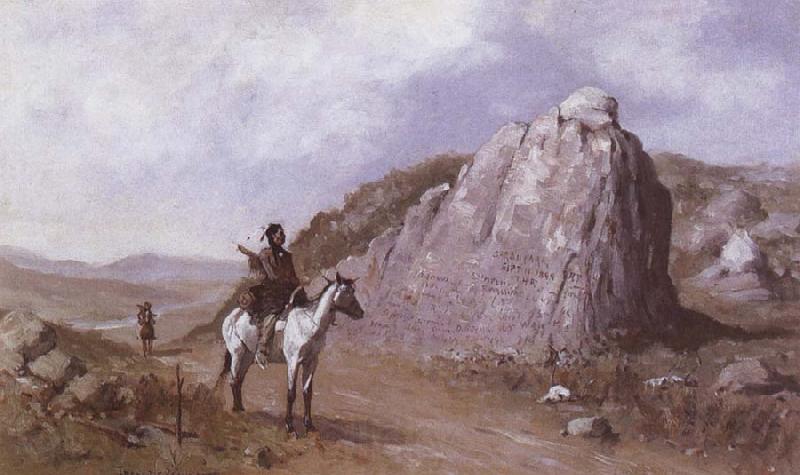 Frederic Remington The Rock of the Signature Spain oil painting art